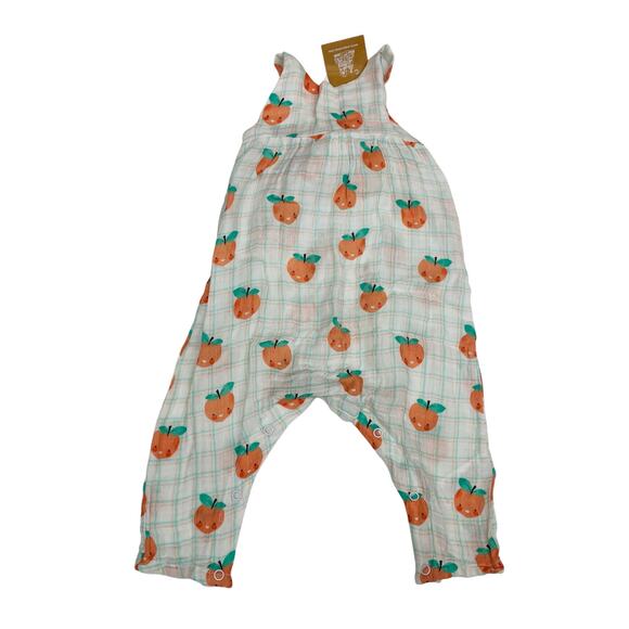 NWT Angel Dear 12/18M Peaches Romper - Picture 1 of 5